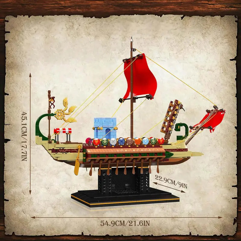 Golden Age Pirate Warship 1465Pcs